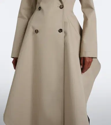 Alaïa Alaïa Asymmetric cotton poplin coat | Thumbnail 7