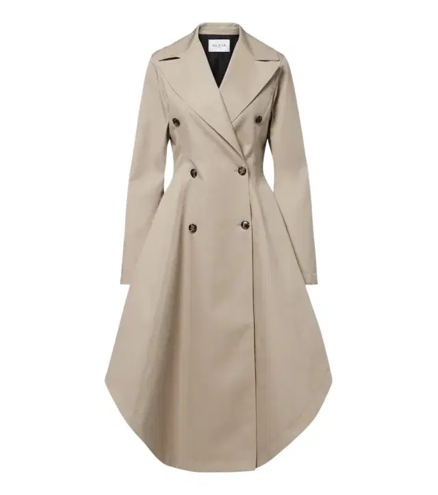 Alaïa Alaïa Asymmetric cotton poplin coat
