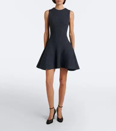 Alaïa Alaïa Ribbed-knit wool-blend minidress | Thumbnail 3