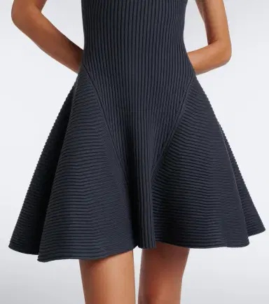 Alaïa Alaïa Ribbed-knit wool-blend minidress | Thumbnail 5