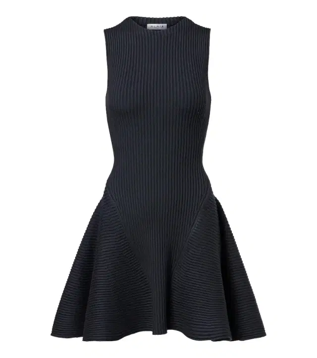 Alaïa Alaïa Ribbed-knit wool-blend minidress