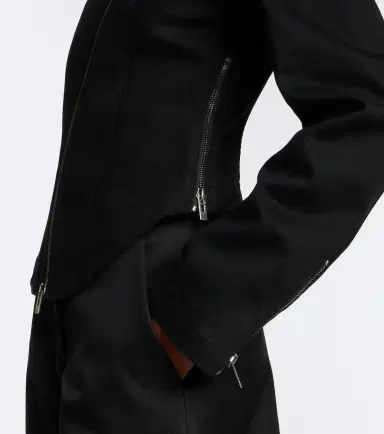 Alaïa Alaïa Denim biker jacket | Thumbnail 2 Alaïa Alaïa Denim biker jacket | Thumbnail 2
