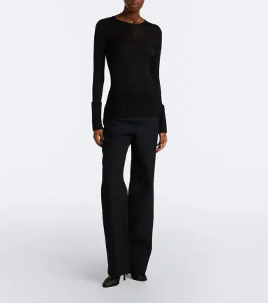Alaïa Alaïa Wool straight pants | Thumbnail 2 Alaïa Alaïa Wool straight pants | Thumbnail 2