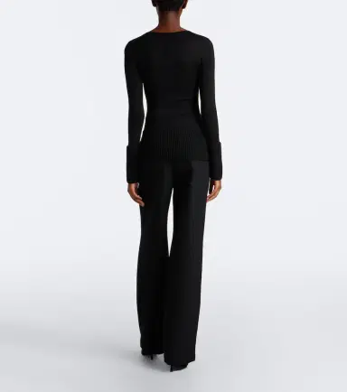 Alaïa Alaïa Wool straight pants | Thumbnail 3 Alaïa Alaïa Wool straight pants | Thumbnail 3