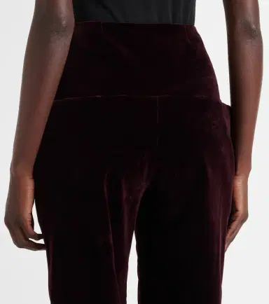 Alaïa Alaïa Cotton velvet straight pants | Thumbnail 4 Alaïa Alaïa Cotton velvet straight pants | Thumbnail 4