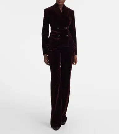 Alaïa Alaïa Cotton velvet straight pants | Thumbnail 5 Alaïa Alaïa Cotton velvet straight pants | Thumbnail 5