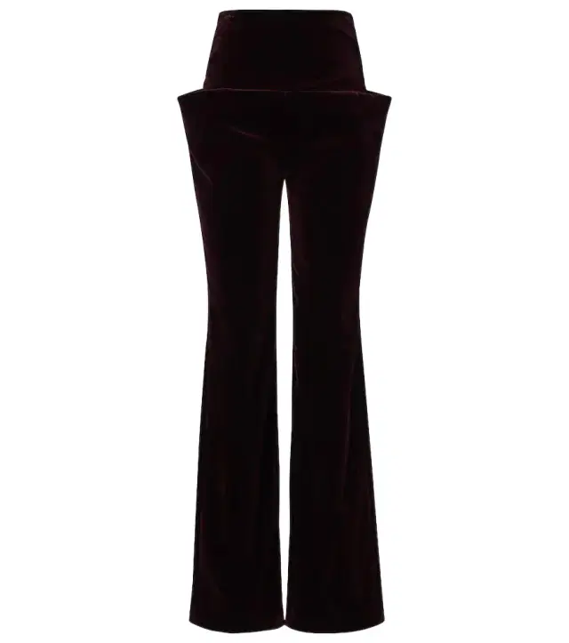 Alaïa Alaïa Cotton velvet straight pants