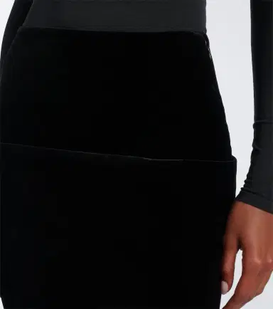 Alaïa Alaïa Cotton velvet maxi skirt | Thumbnail 4 Alaïa Alaïa Cotton velvet maxi skirt | Thumbnail 4