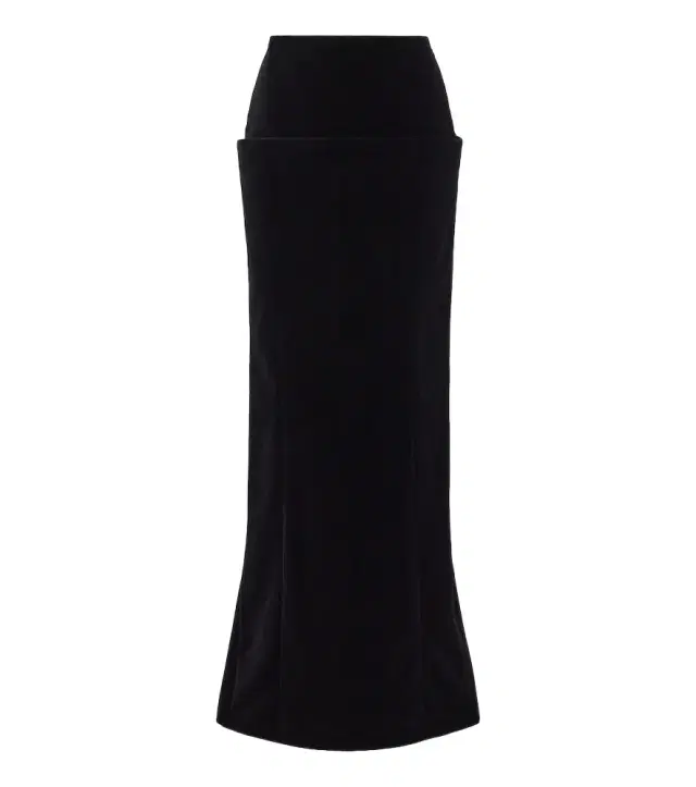 Alaïa Alaïa Cotton velvet maxi skirt