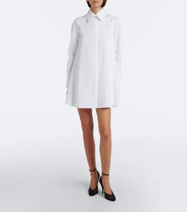 Alaïa Alaïa Cotton poplin minidress | Thumbnail 4 Alaïa Alaïa Cotton poplin minidress | Thumbnail 4