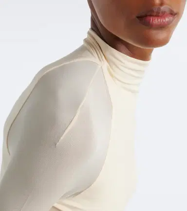 Alaïa Alaïa Semi-sheer jersey maxi dress | Thumbnail 3