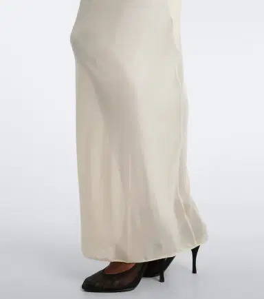 Alaïa Alaïa Semi-sheer jersey maxi dress | Thumbnail 4