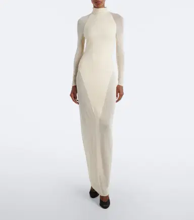 Alaïa Alaïa Semi-sheer jersey maxi dress | Thumbnail 5