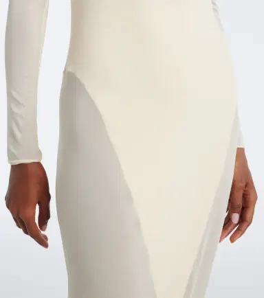 Alaïa Alaïa Semi-sheer jersey maxi dress | Thumbnail 6