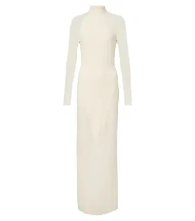 Alaïa Alaïa Semi-sheer jersey maxi dress | Thumbnail 1