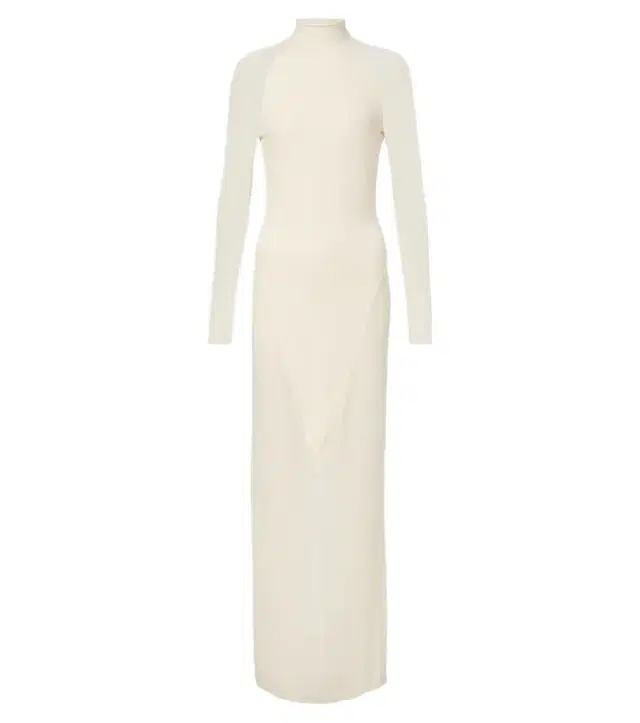 Alaïa Alaïa Semi-sheer jersey maxi dress