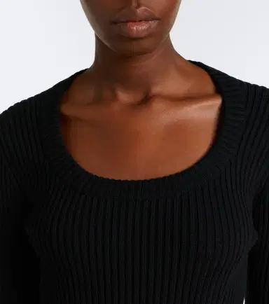 Alaïa Alaïa Peplum wool-blend top | Thumbnail 5