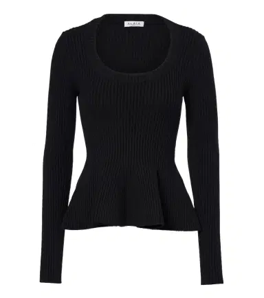 Alaïa Alaïa Peplum wool-blend top | Thumbnail 1