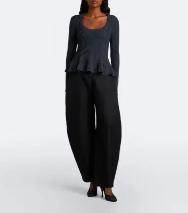 Alaïa Alaïa Peplum wool-blend top | Thumbnail 5