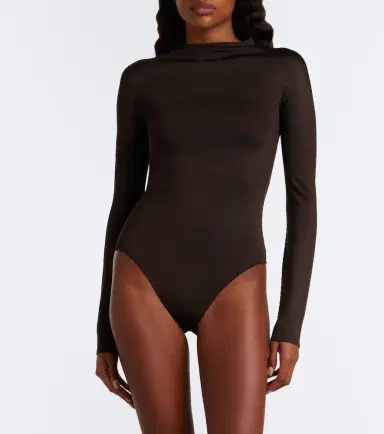 Alaïa Alaïa Silk-blend jersey bodysuit | Thumbnail 2