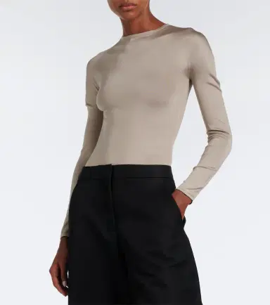 Alaïa Alaïa Silk-blend bodysuit | Thumbnail 2