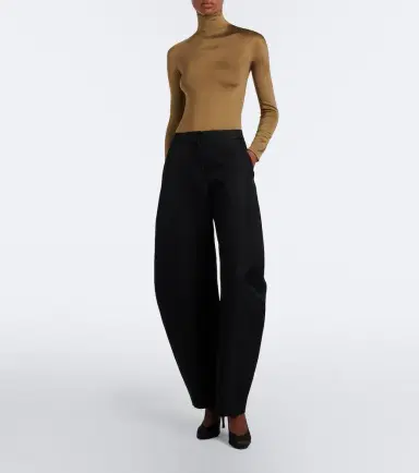 Alaïa Alaïa Turtleneck silk-blend bodysuit | Thumbnail 3