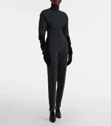 Alaïa Alaïa Knitted wool-blend tapered pants | Thumbnail 3 Alaïa Alaïa Knitted wool-blend tapered pants | Thumbnail 3