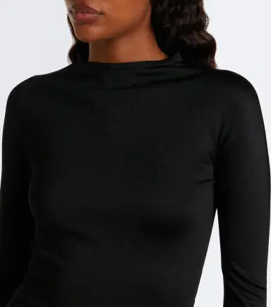 Alaïa Alaïa Silk-blend jersey bodysuit | Thumbnail 2