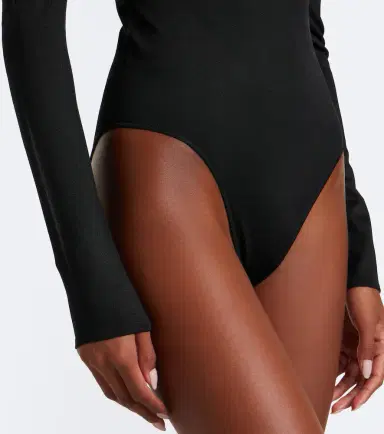 Alaïa Alaïa Silk-blend jersey bodysuit | Thumbnail 4