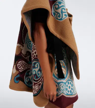 La DoubleJ Alchemy jacquard wool cape | Thumbnail 4