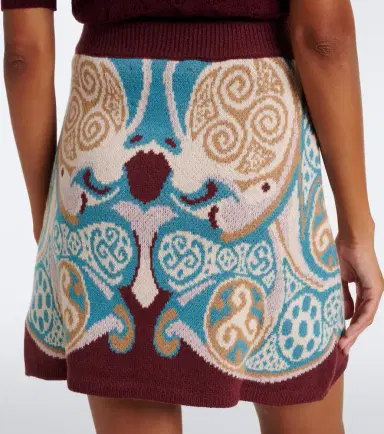 La DoubleJ Alchemy jacquard wool miniskirt | Thumbnail 2