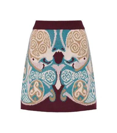 La DoubleJ Alchemy jacquard wool miniskirt | Thumbnail 1
