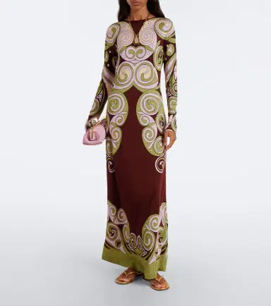 La DoubleJ Kells Swirl jersey maxi dress | Thumbnail 6