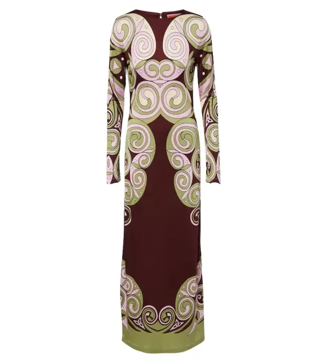 La DoubleJ Kells Swirl jersey maxi dress