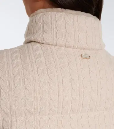 AGNONA Cable-knit cashmere puffer vest | Thumbnail 7
