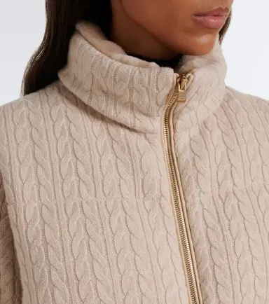 AGNONA Cable-knit cashmere puffer vest | Thumbnail 8