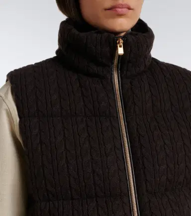 AGNONA Cable-knit cashmere puffer vest | Thumbnail 2 AGNONA Cable-knit cashmere puffer vest | Thumbnail 2