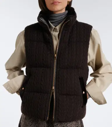 AGNONA Cable-knit cashmere puffer vest | Thumbnail 5 AGNONA Cable-knit cashmere puffer vest | Thumbnail 5
