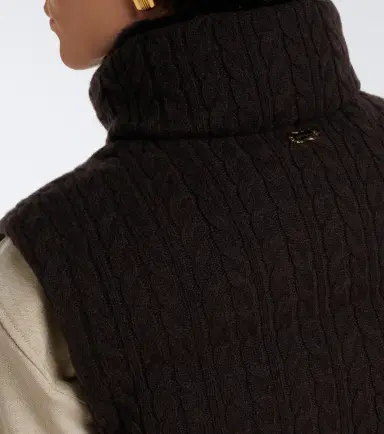 AGNONA Cable-knit cashmere puffer vest | Thumbnail 7 AGNONA Cable-knit cashmere puffer vest | Thumbnail 7