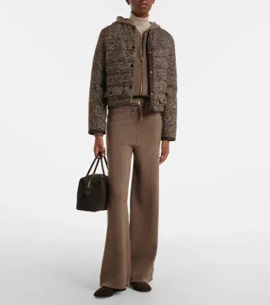AGNONA Cashmere, wool, and silk hoodie | Thumbnail 4