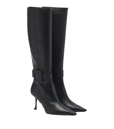 Roger Vivier Viv Ville leather knee-high boots | Thumbnail 1 Roger Vivier Viv Ville leather knee-high boots | Thumbnail 1
