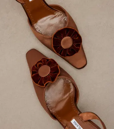 Manolo Blahnik Caulosli satin slingback pumps | Thumbnail 3 Manolo Blahnik Caulosli satin slingback pumps | Thumbnail 3