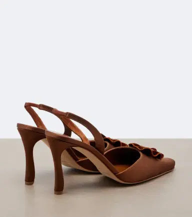 Manolo Blahnik Caulosli satin slingback pumps | Thumbnail 4 Manolo Blahnik Caulosli satin slingback pumps | Thumbnail 4