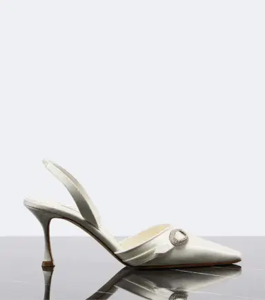 Manolo Blahnik Zutoslipla embellished satin slingback pumps | Thumbnail 2 Manolo Blahnik Zutoslipla embellished satin slingback pumps | Thumbnail 2