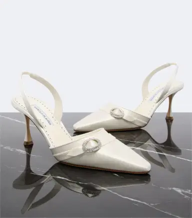 Manolo Blahnik Zutoslipla embellished satin slingback pumps | Thumbnail 4 Manolo Blahnik Zutoslipla embellished satin slingback pumps | Thumbnail 4