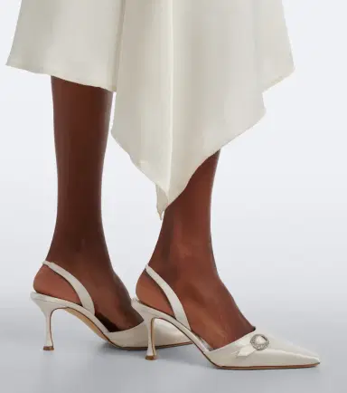 Manolo Blahnik Zutoslipla embellished satin slingback pumps | Thumbnail 5 Manolo Blahnik Zutoslipla embellished satin slingback pumps | Thumbnail 5