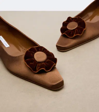 Manolo Blahnik Fortanflat satin ballet flats | Thumbnail 2