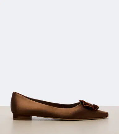 Manolo Blahnik Fortanflat satin ballet flats | Thumbnail 4