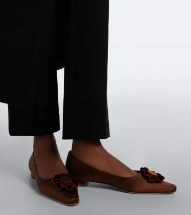Manolo Blahnik Fortanflat satin ballet flats | Thumbnail 6