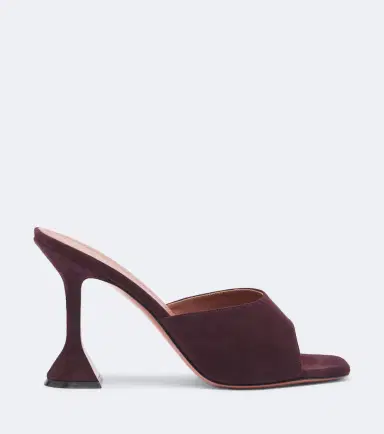 Amina Muaddi Lupita suede mules | Thumbnail 2 Amina Muaddi Lupita suede mules | Thumbnail 2